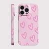 Luxus Clmj Swag Rosa Liebesherz Glänzende Folie Harte PC-Handyhülle für Google Pixel 7 7a 8 8a 9 9a Pro XL 5G