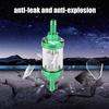 Metal Glass Inline Gas Oil Fuel Filter 8mm Thread Replacement for Motorcycle (Red)