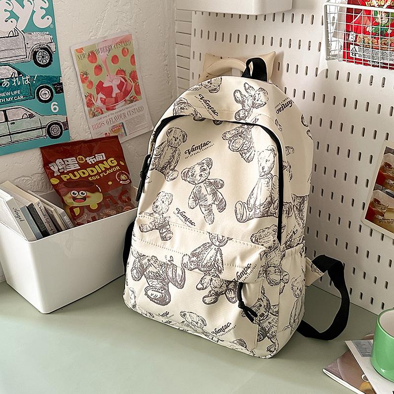 Mochila Versátil Preta Cinza Branca Vermelha Alta Qualidade Grande Capacidade Impermeável Bolsa de Viagem Nylon Lavável Bolsa para Computador Unissex