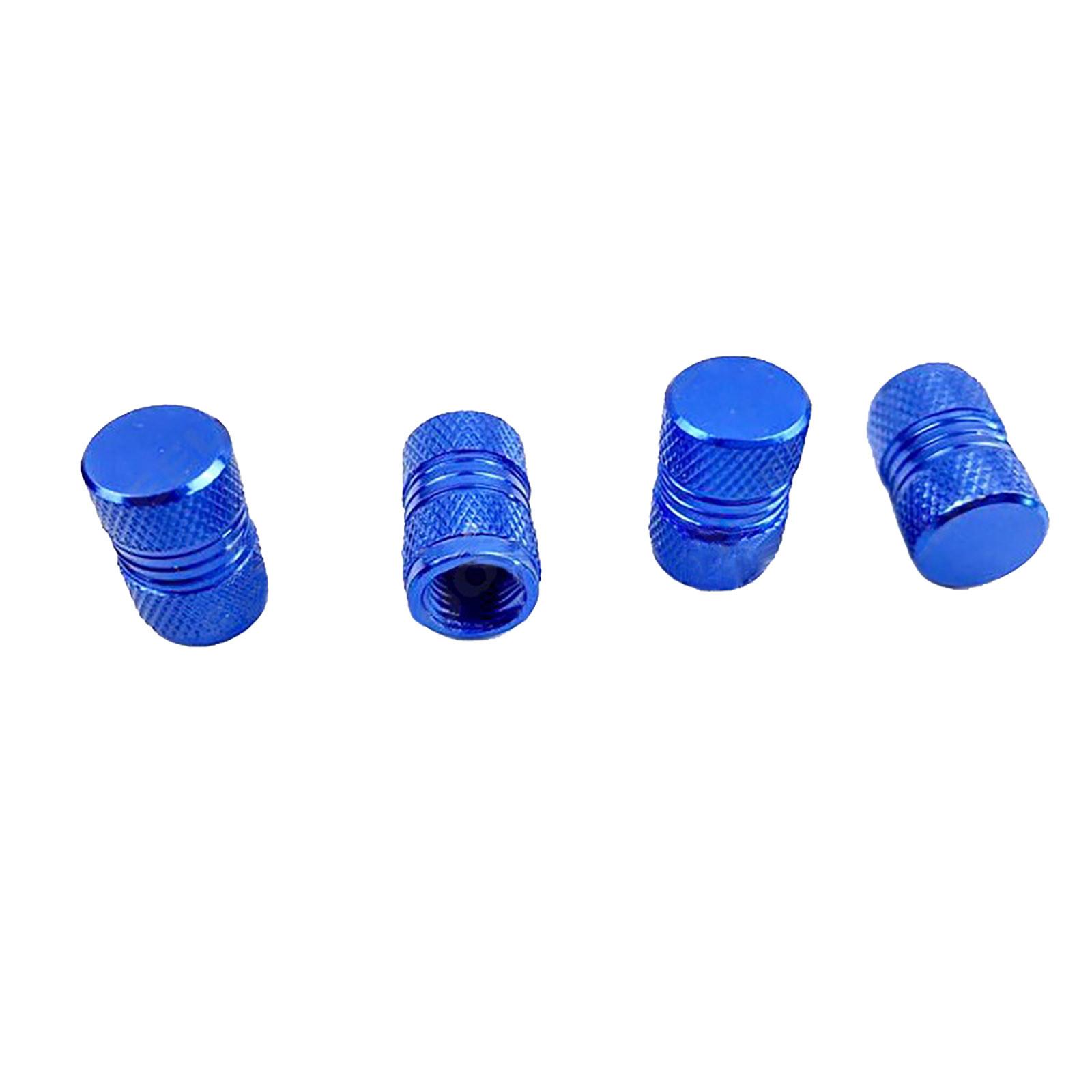 

4 упаковки автомобильных шин из алюминиевого сплава, американская крышка с клапаном, универсальная пылезащитная крышка, крышка с клапаном One Size синий