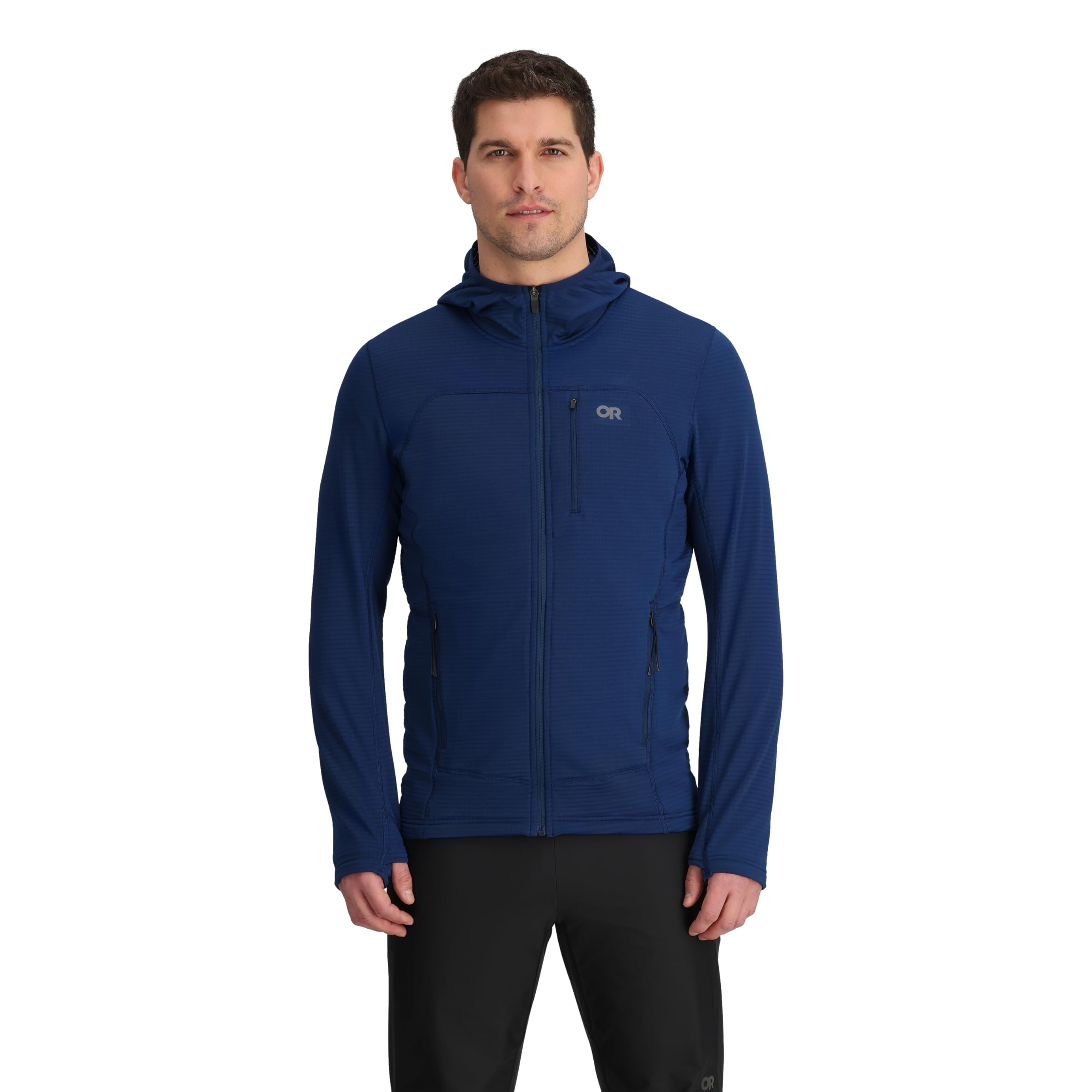 

Outdoor Research Vigor Grid Fleece Size S Men s Full-Zip Hoodie, Cenote, (19845914)