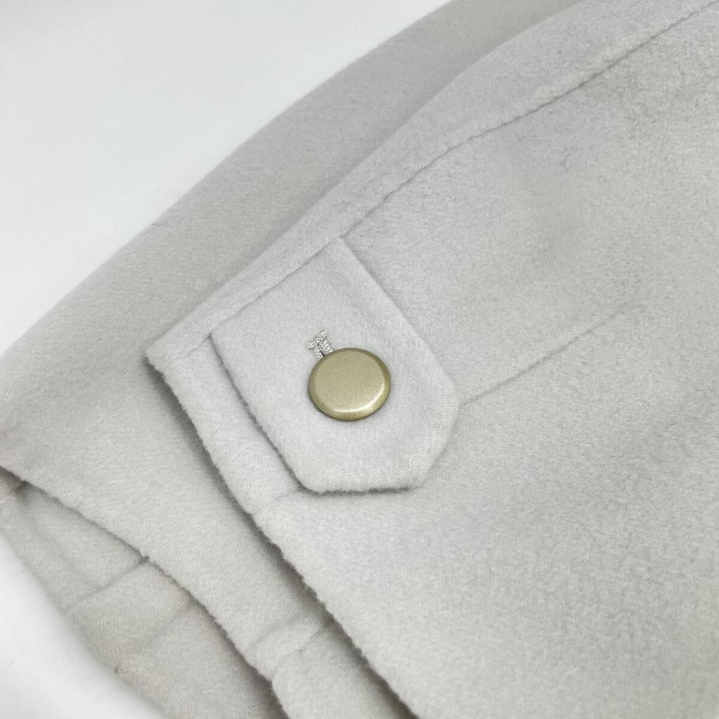 BALLSEY 2011 Light Gray Wool Beaver Melton Short Coat coat 36 Light grayUsed