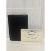 Used 【Beautiful Condition, Store Stamped】PRADA Saffiano Business Card Holder Black