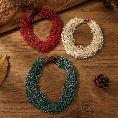 Geometric Pendant Necklace With Large And Small Squares