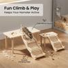 Wooden Hamster Cage Hideout Two Tier Platform House Compact Pet Habitat For Small Hamsters Home Display For Kids Birthday Gift