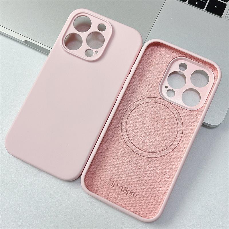 Origina Liquid Silicone Phone Cases For iPhone 17 12 13 11 16 17 Pro Max Air 14 15  For Magsafe Wireless Charger Protector Cover