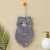 2Pcs Cartoon Hand Towel Handkerchief Kitchen Rag Coral Water Absorption Quick Drying Household Hanging Towel Children Thickened