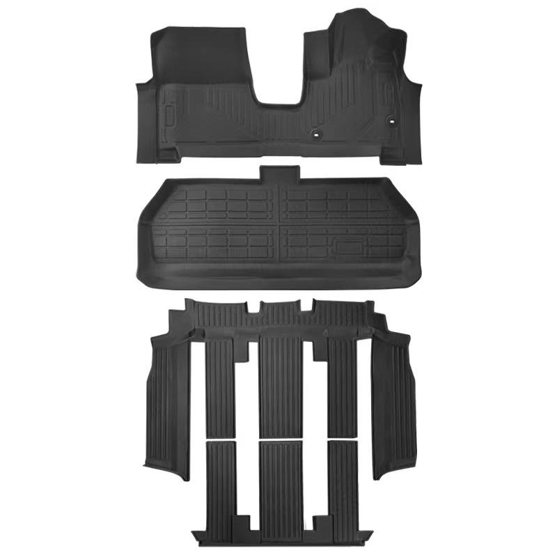 Right-Hand Drive TPE Floor & Trunk Mats for 7-Seat Honda STEPWGN - Waterproof & Wear-Resistant