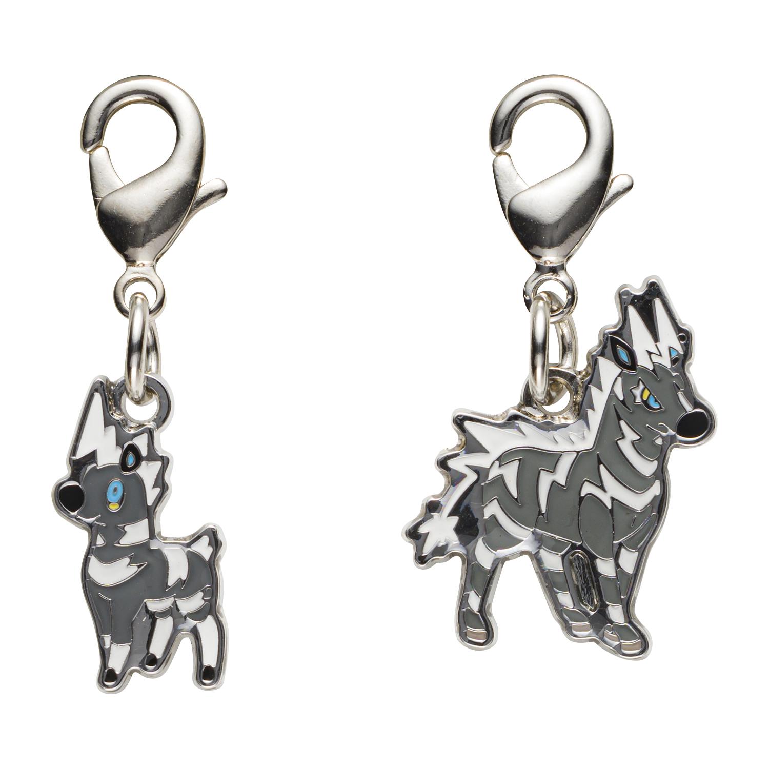 

[Pokemon] Pokemon Center National Pokedex Metal Charm - Blitzle (#522) & Zebstrika (#523)