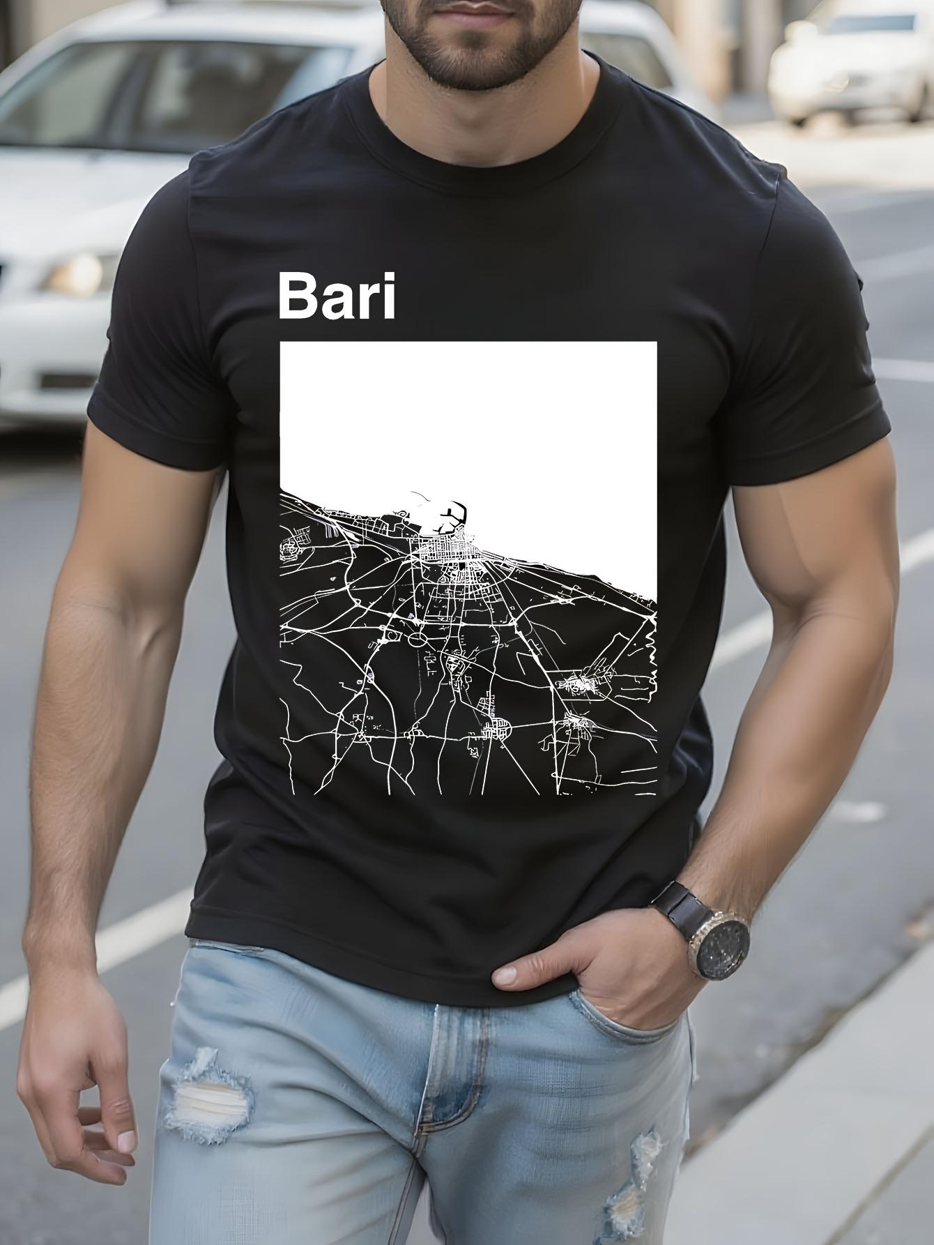 Bari Italy Graphic Tshirt Graphic Tshirt - Minimalist Bar... S