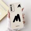 For Realme X2 XT Lucky Initial Letter Phone Case For Realme XT X2 Soft Silicone Shockproof Cases