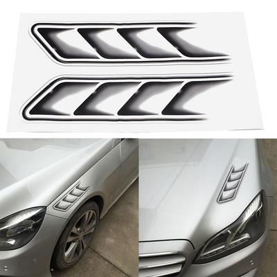 Autocollants d'aération étanches Gills de Requin 3D Autocollants de Voiture Décoration d'aile Flow