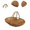 Imitation Rattan Kitchen Tote Basket Iron Wire Frame for Foods or Small Sundries Sturdy with