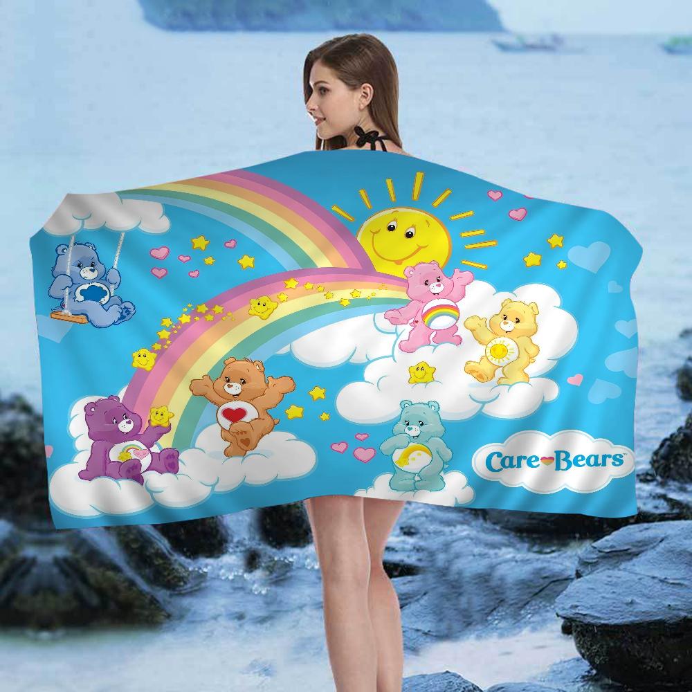C-Care B-Bears Microfiber Blanket Quick Drying Beach Towels Oversized Printing Super Absorbent Pool Towel Blanket