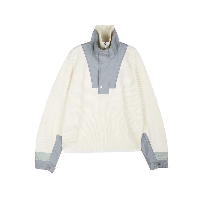 JNBY Men's Loose Fit High-Neck Knitted Sweater