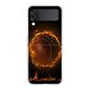 Football Sport Hard PC Phone Case For Samsung Galaxy Z Flip 6 5 4 Transparent Cover For Galaxy Z Flip 3 Shockproof Fundas Capas