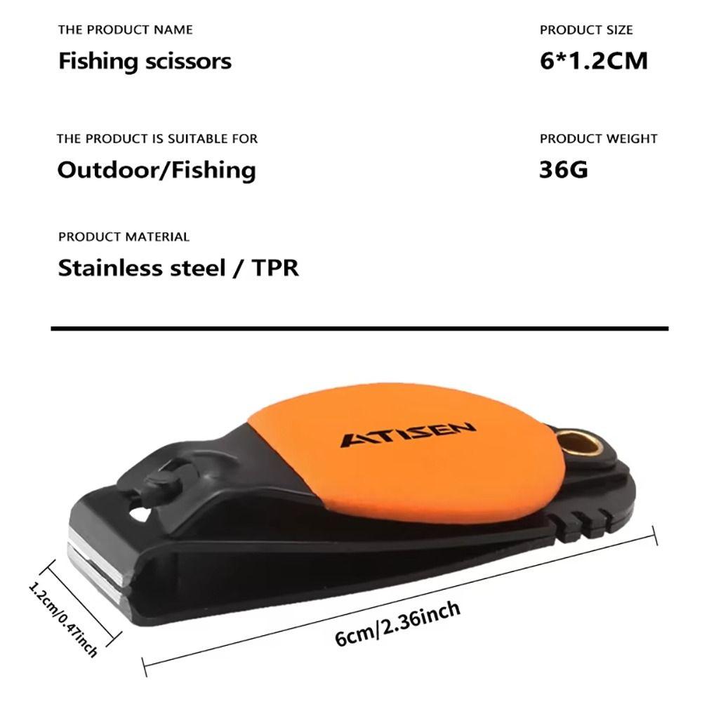 1Pcs Portable Fishing Cutting Tool Multifunctional Line Clippers Durable Fishing Nipper  Outdoor