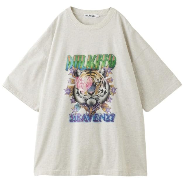 

Футболка Milkfed Tiger с широким коротким рукавом размера L, овсяная, (103252011015)