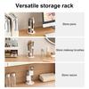 Toothbrush Holder Makeup Brush Storage Rack with Anti-Slip Base 360-Degree Rotatable Bathroom Toothbrush Storage Rack