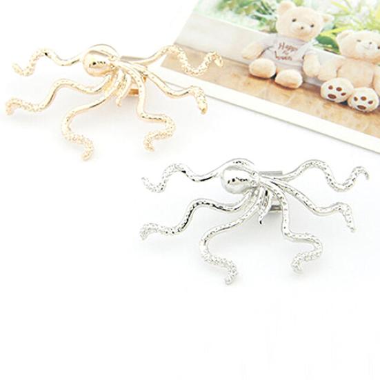 Women's Punk Rock Octopus Shape Ear Stud Cuff Clip Buckle Earring