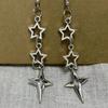 Sweet Cool Dangle Earrings Simple Hollow Star Pendant Drop Earrings Statement Jewelry Fashion Small Hoop Earrings