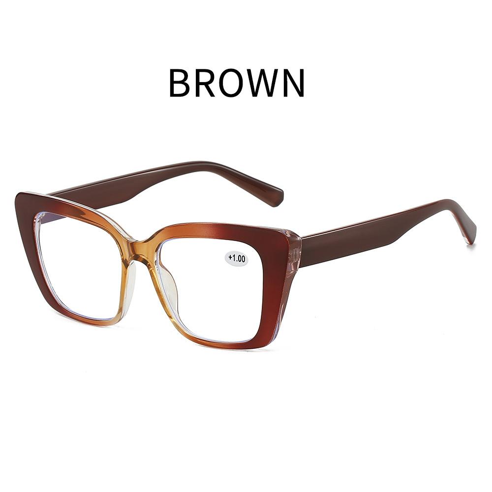 3214 Wide Edge Anti-Blue Glasses Men'S And Women'S Fashion Large Frame Square Frame High Definition Reading Glasses