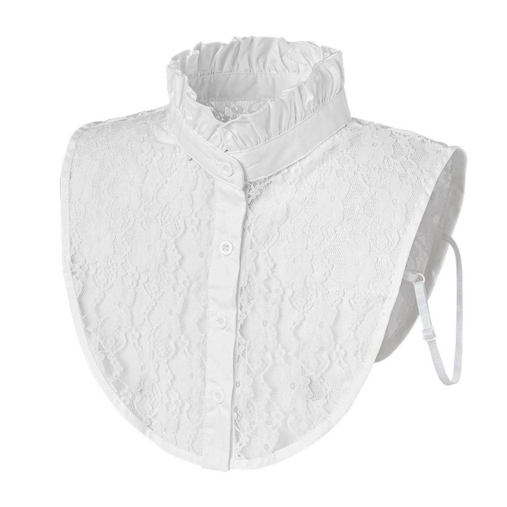 Detachable False Collar White Black Lapel Half Shirt Clothes Accessory Shawl Wrap  Women Girls