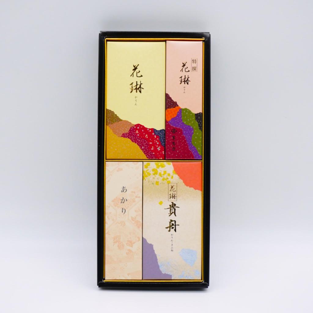 Special Selection Karin Assortment of Two Incense Types Message Sandalwood Scented Incense and Candle Set Message Gift Wrapping and Gift Wrapping