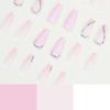 Pink love rhinestone wearing nail piece nail piece nail piece removable ultra-thin nail piece