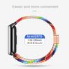 Nylon Watch Strap Knit Breathable Smart Watchband Soft Multicolored Watch Replacement Bracelet for Band 8/9/10 Unisex