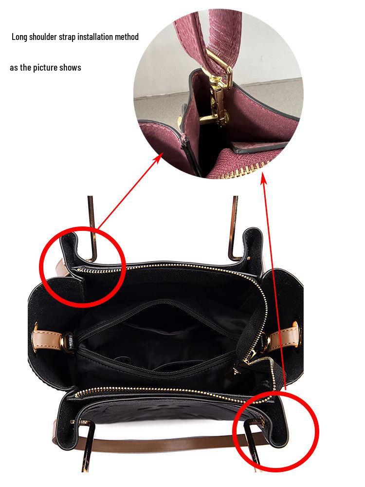 Damenmode Prägetasche: High-End, Großvolumiger Eimer-Stil für Mutter und Kind