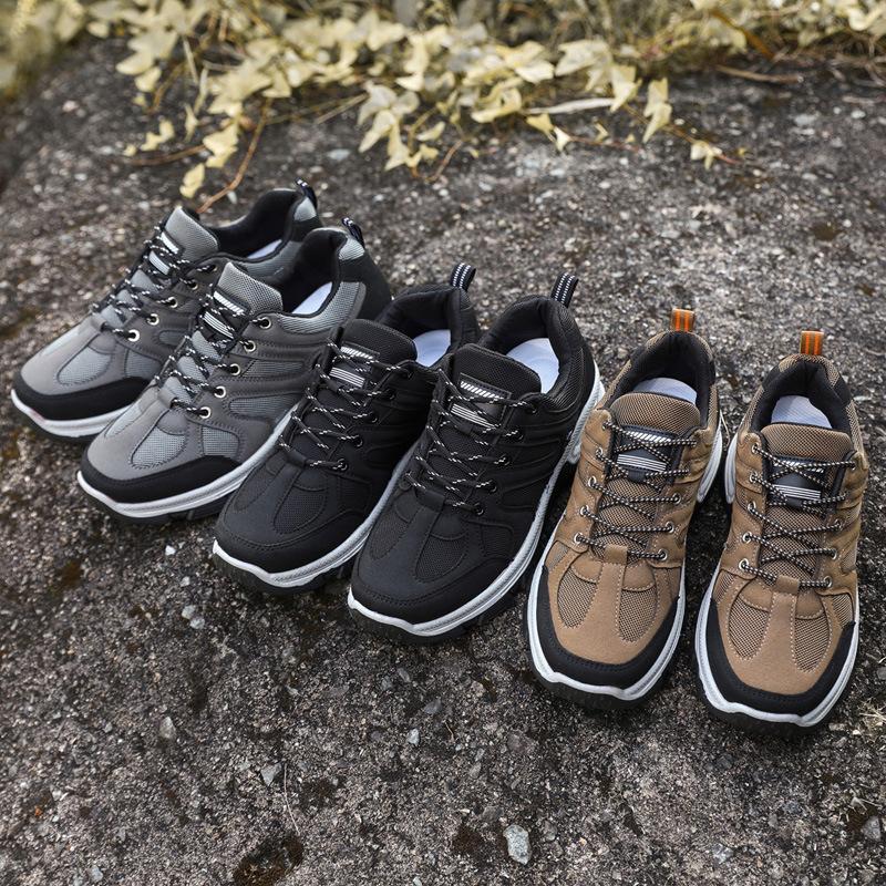 New men's platform heightening shoes mesh breathable mountaineering shoes trendy versatile casual shoes foreign trade trendy shoes