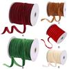 1-5PCS 50 Yards Velvet Ribbon Single Face Ribbons Vintage Velvet Ribbon Velvet Christmas Ribbon for Gift Bow Making
