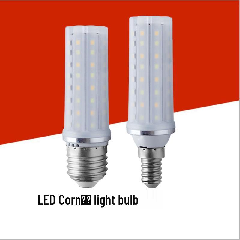 18W Tri-Color Dimming Eye Protection LED Bulb, E14/E27 Base, Shadowless Design for Chandelier