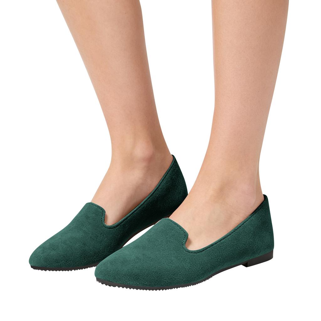 Women's Pointed Toe Slip On Flat Shoes Soft Upper Material Lightweight Design Comfortable Fit Durable Outsole Suitable for Daily Wear