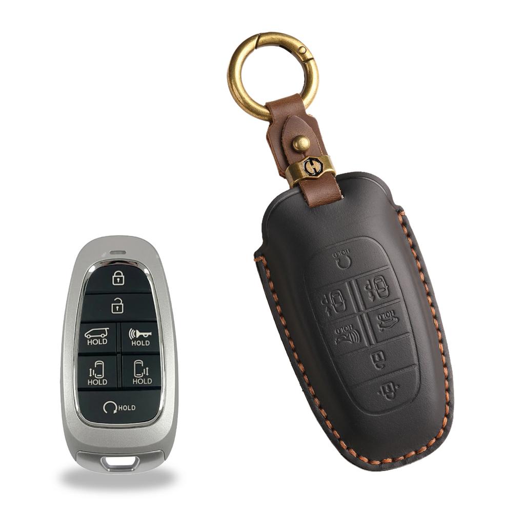 Car Key Case Suitable For Modern Car Key Case Staria/Sonata Sonata Leather Protective Case Buckle