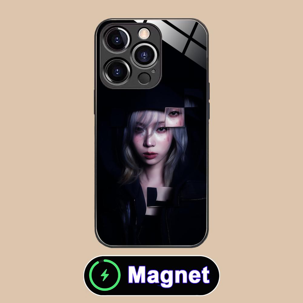 KPOP Girl Winter Phone Case for iPhone 17 16 15 14 13 12 11 Air Pro Max Plus Mini Glass MagSafe Cover