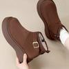 Snow Boots - New Style, Vintage, Versatile, Thick-soled, Height-enhancing Shoes, Short Boots
