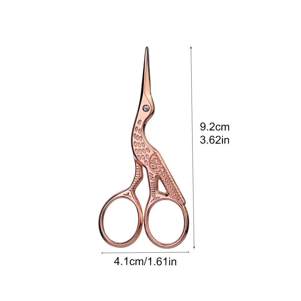 Fenrry 1pc Retro Crane Mouth Scissors Stainless Steel Scissors Cross Stitch Embroidery Knitting Sewing Handicraft Scissor DIY