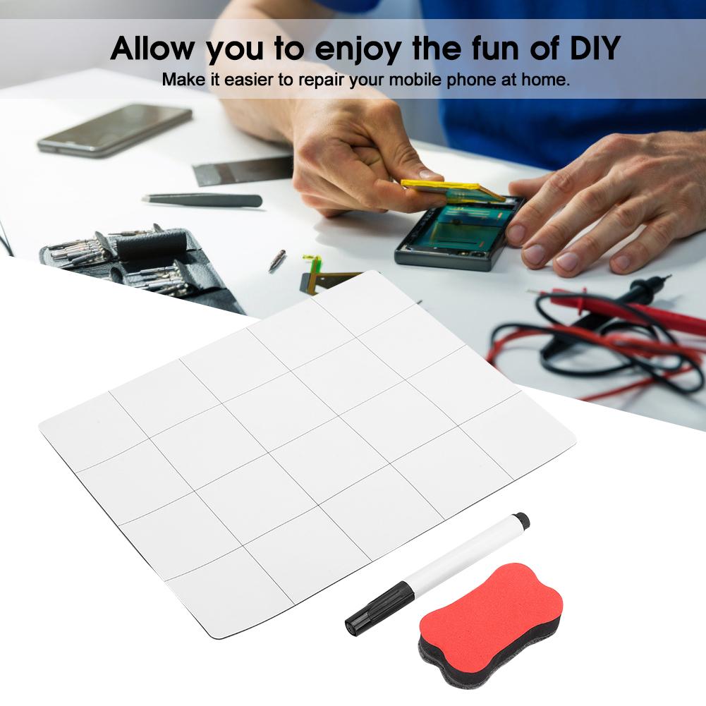 Magnetic Rewritable Work Desk Mat Surface Pad for Mobile Phone Tablet Repairing