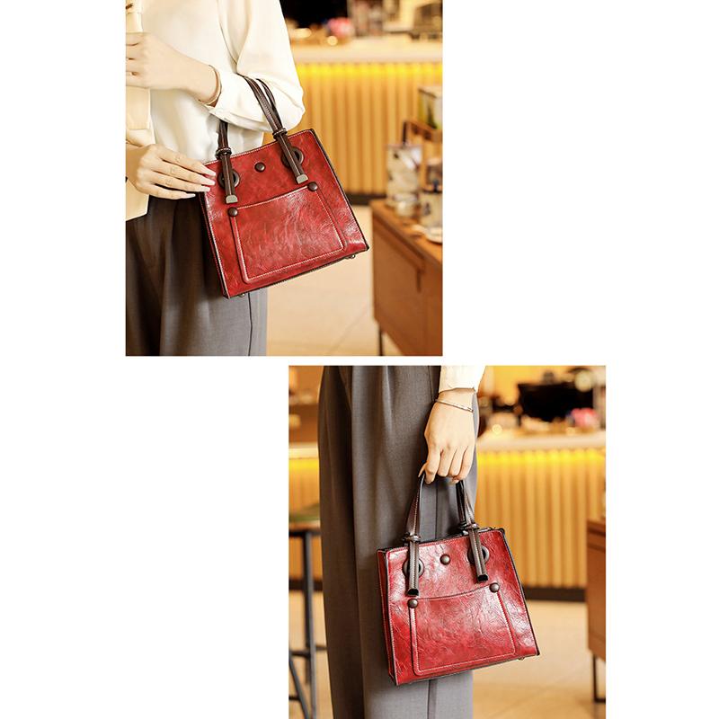 Women's Retro Simple Large-capacity Tote Bag Popular New Shoulder Bag Urban Ladies All-match Handbag