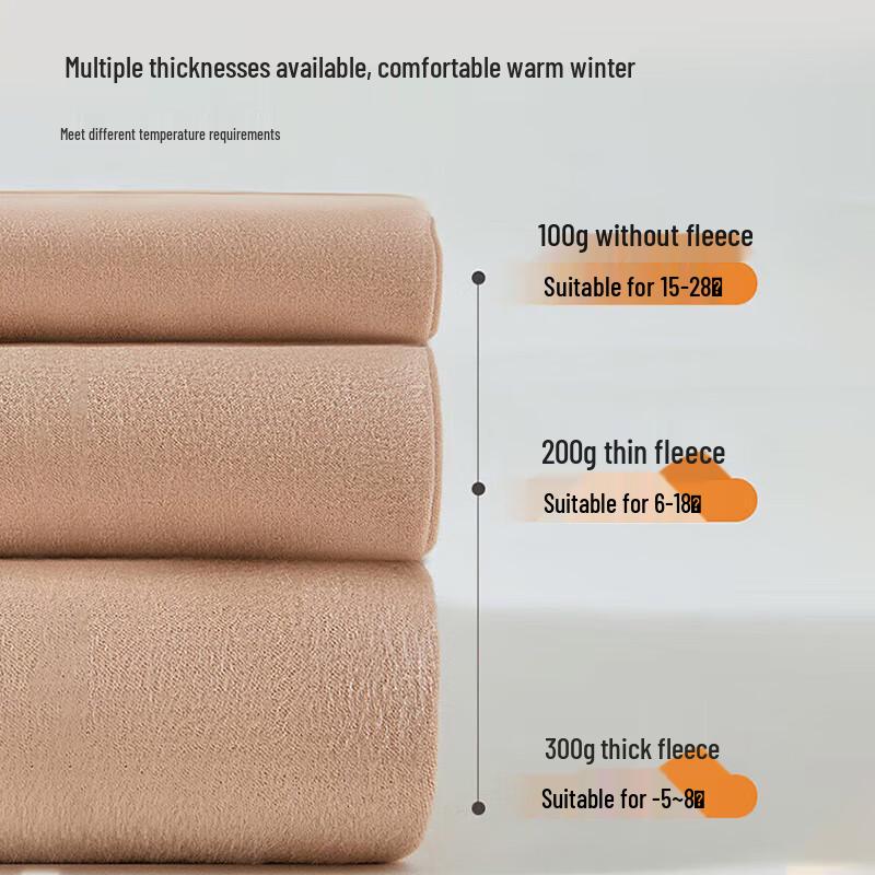 Langsana Fleece-Lined Sheer Black Thermal Tights