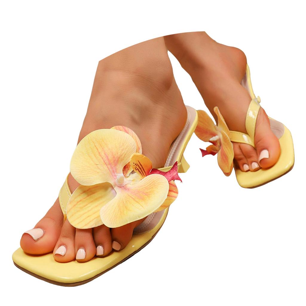 Women'S High Heels With Stiletto Heels Short Heels Floral Sandals Women Go Walk Sandals For Women Size 12 Wide Cute