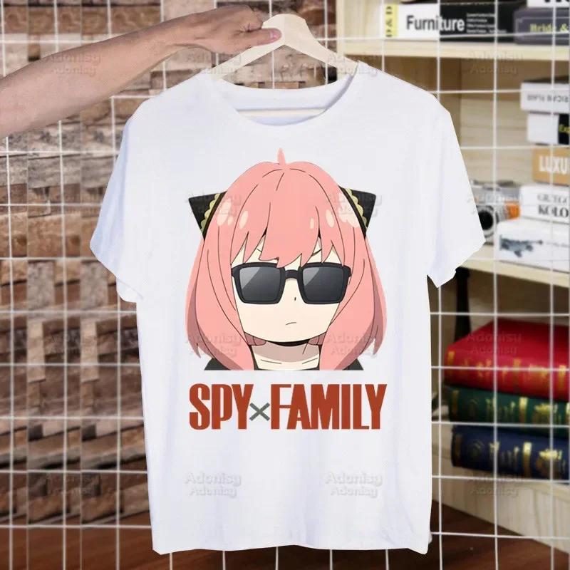 Spy X Family Spy Family Anya Smug Tshirt Men Shirt Harajaku Mens Casual Yor Forger Loid Forger Bond Forger Tee Short Sleeve Tops