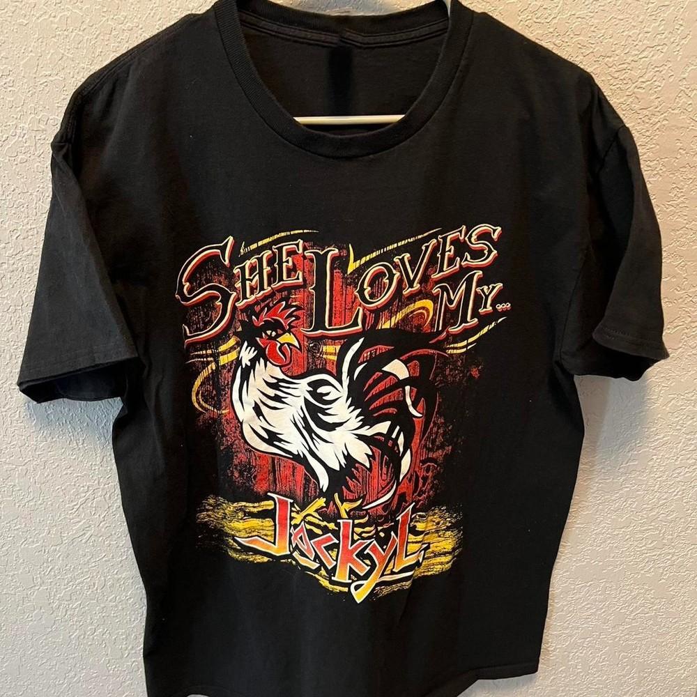 vintage 90s t-shirt with She loves my jackyl SG316 Unisex T-Shirt XXXXL