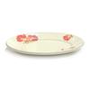 Hasami Ware Plate, Hand-Painted, Indigo Dyeing Kiln, Oriental Style, Oval Plate, Medium, Red, Approx. 24 X 18 Cm