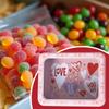 Valentine's Day Candy Box Valentine's Day Treats Container Tinplate Cookie Box With Clear Window For Food Candy Snack Chocolate
