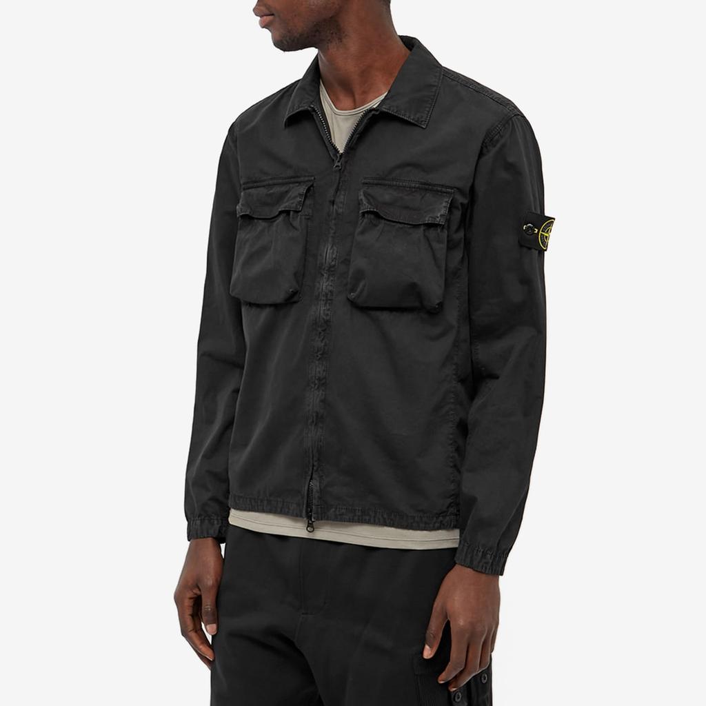 STONE ISLAND Overshirt 'Black' Men's 7615114WN-V0129