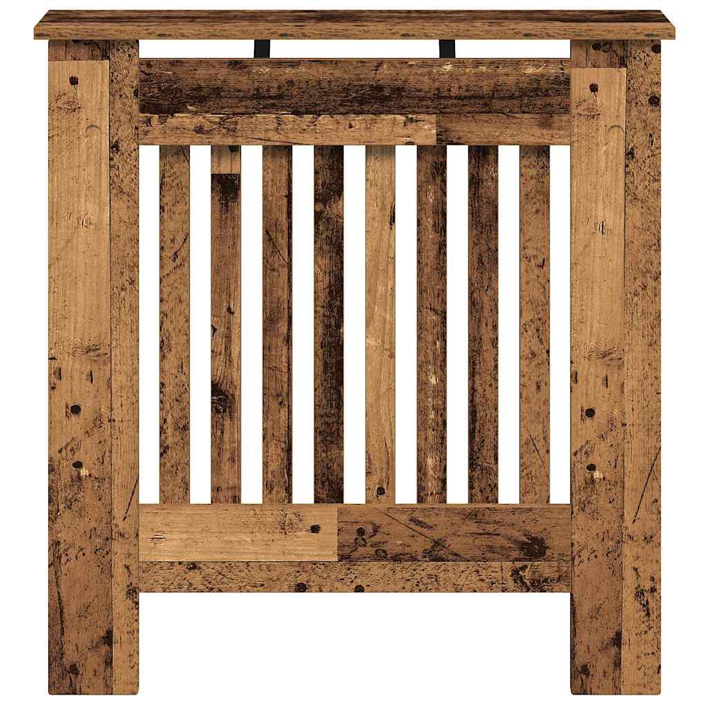 Radiator Cover Vintage Wood Look 78 x 19 x 81.5 cm Engineered Wood