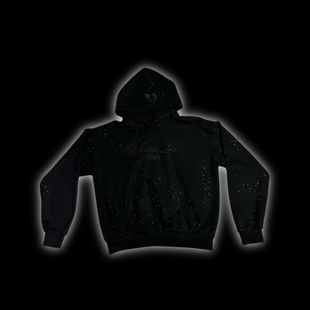 2025 Unisex Black Series Trendiges Kapuzensweatshirt mit langen Ärmeln